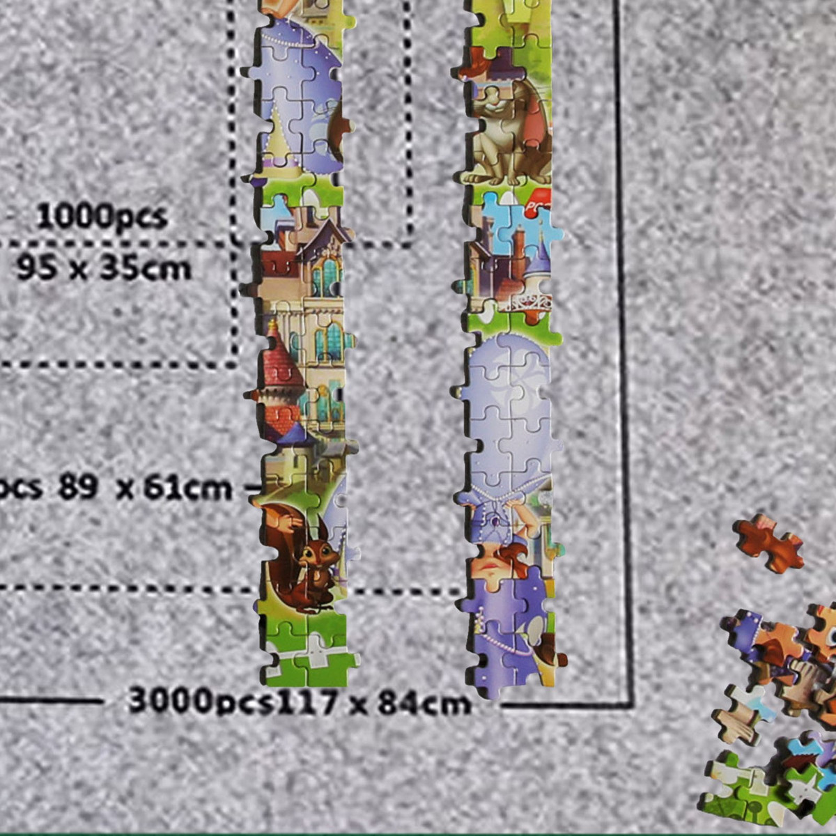 6y Puzzle Roll Storage Mat Roll Até 3000 Peças Com 5082 - Imagem 13