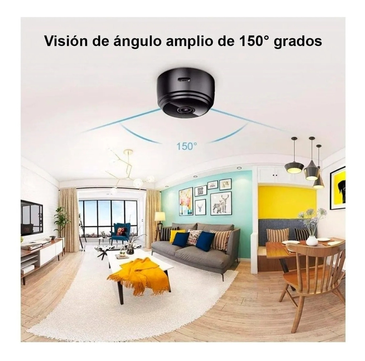 Mini Spy Camera Wifi 150 Graus + Cartão De Memória - Imagem 9