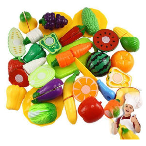 Brinquedo Comidinha Infantil Fruta Legume Velcr Corte 21 Peç