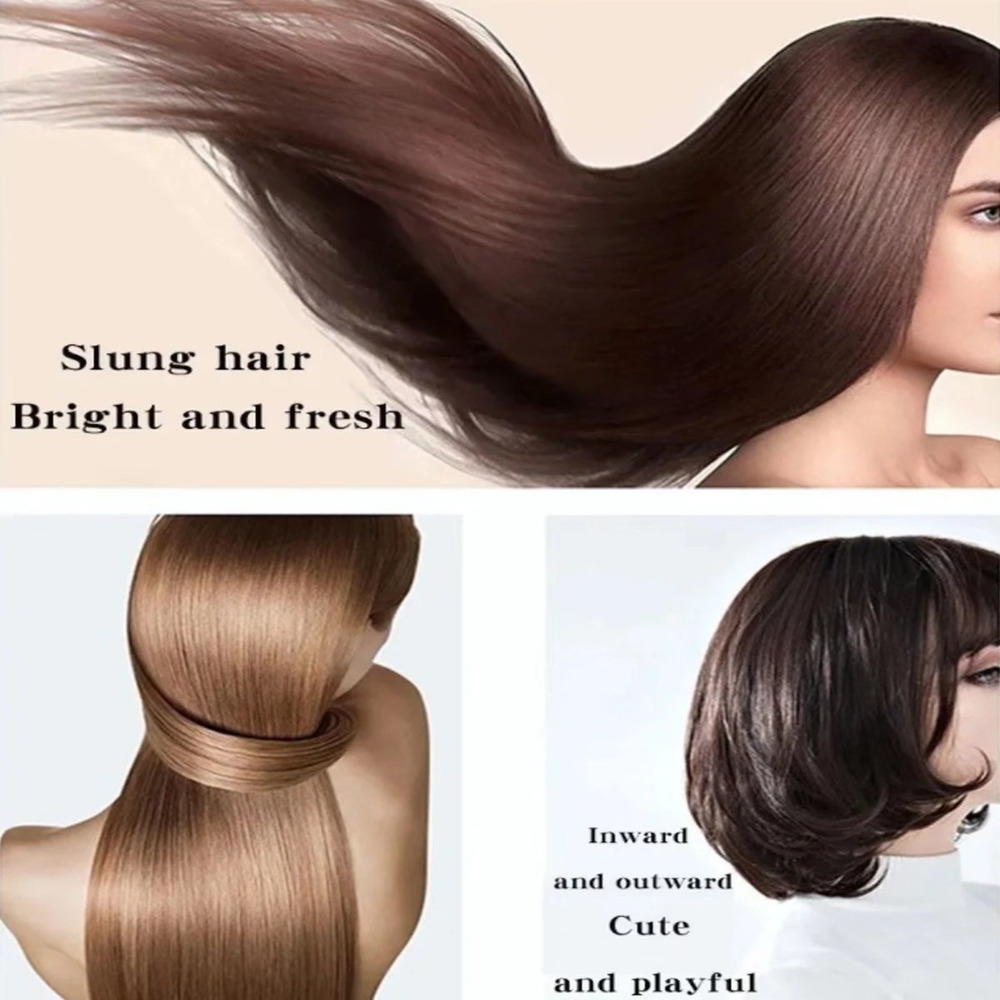 Básica Elegante Chapinha De Cabelo Escova Ânion Cabelo 2em1 - Imagem 8