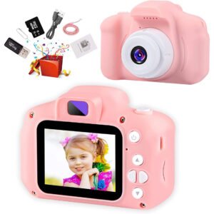 Câmera Infantil 1080p Mini Kids+cartão De 8gb+leitor