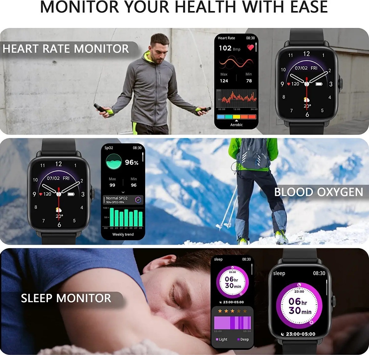 Smartwatch Para Mulheres E Homens (atender/fazer Ch - Imagem 13