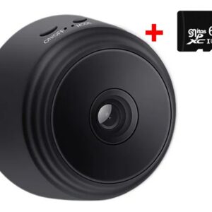Mini Ip Câmera Wifi Conexão 1080p Infravermelho+cartão De Me