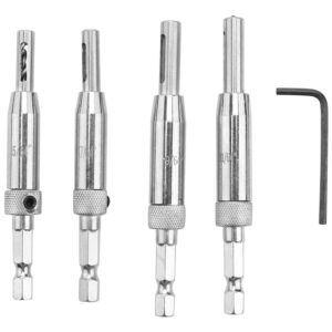 Conjunto De Brocas Centrais, 5 Peças, Dobradiça Autocentrant