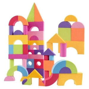 Conjunto Infantil De 50 Peças De Blocos De Espuma Eva
