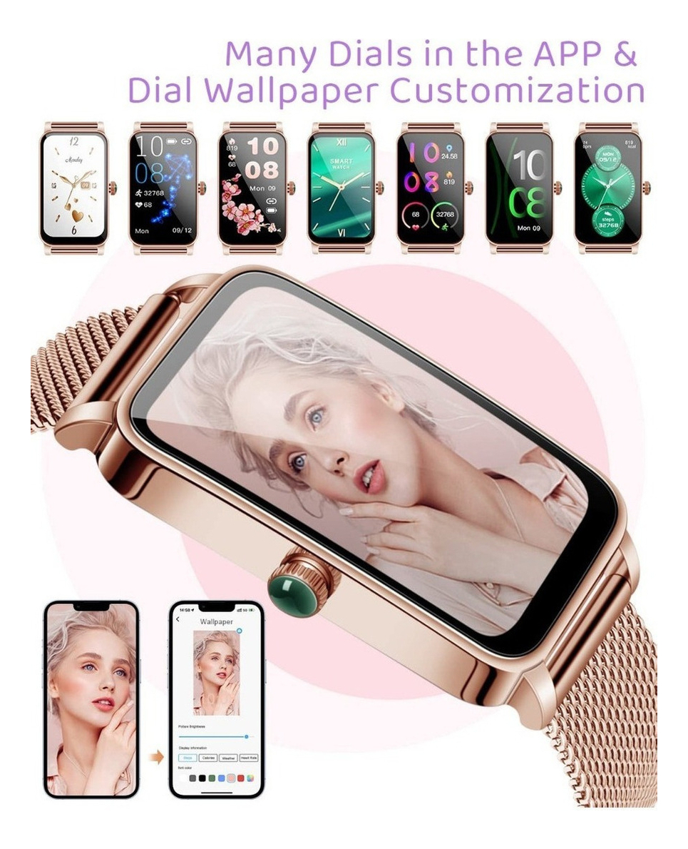 Smartwatch Smart À Prova D'água Feminino - Imagem 3
