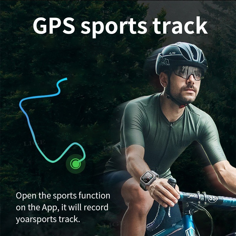 Relógio Esportivo Lige Bluetooth Call Masculino Militar Smar - Imagem 12