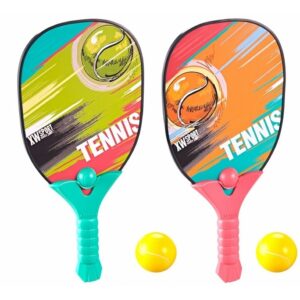 Raquete De Tênis Infantil Com Bolas Outdoor Beach Play Sport