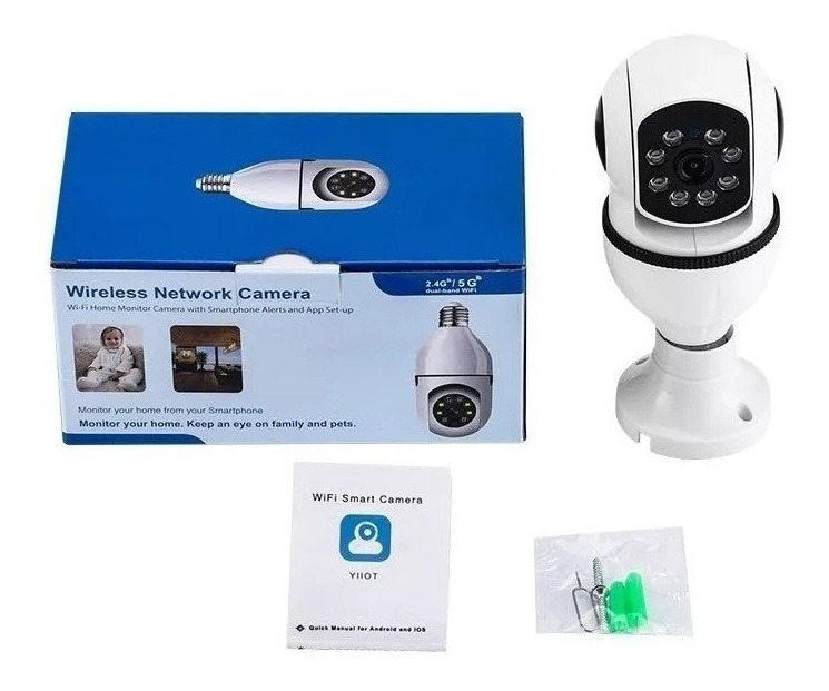 5g Inteligente Wifi E27 Câmeranicevigilância De Audio Ylt004 - Imagem 10