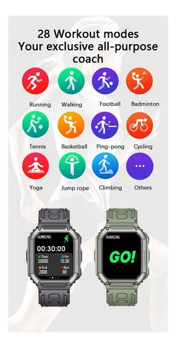 Smartwatch Tático Masculino Para Esportes Militares - Imagem 11