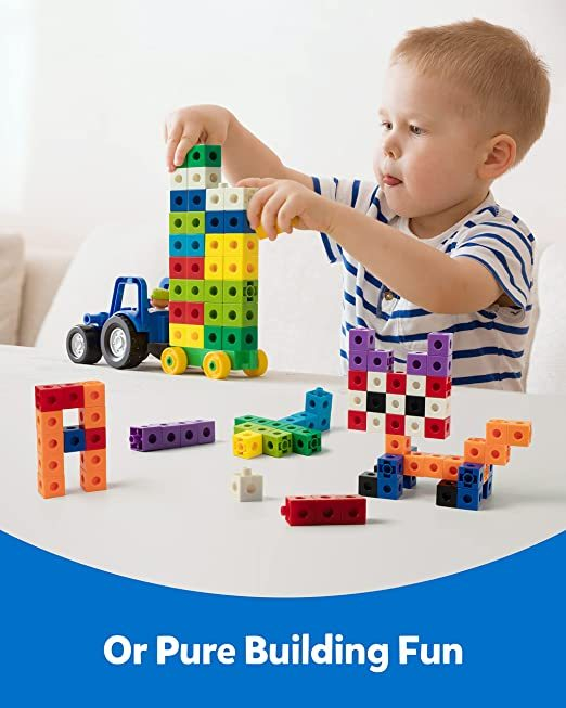 Number Blocks Mathlink Cubes100pcs +enviar Adesivos - Imagem 9