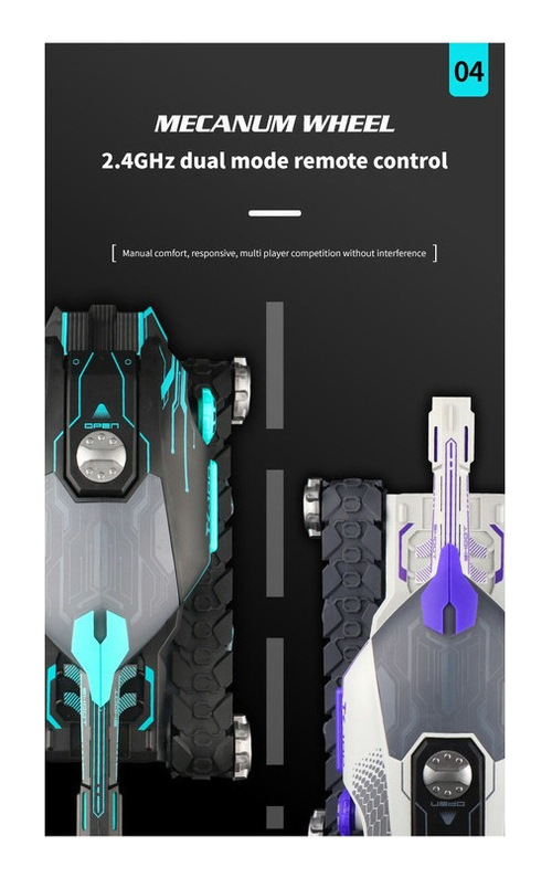 Carro De Brinquedo Tanque De Controle Remoto Para Crianças - Imagem 8