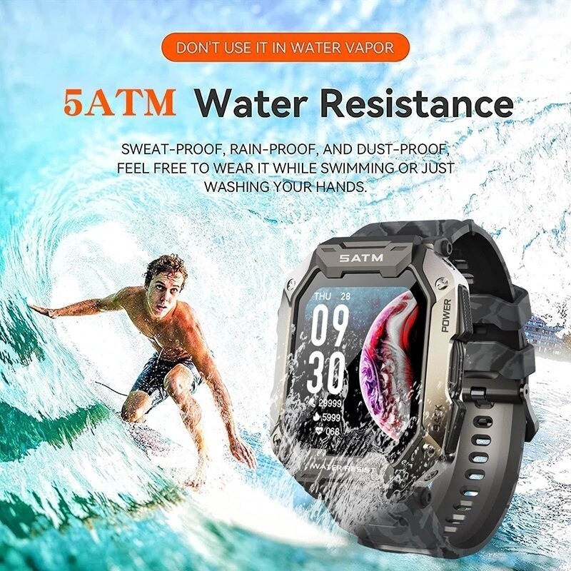 Smartwatch Masculino Impermeável De 1,71 Polegadas Com Chama - Imagem 5