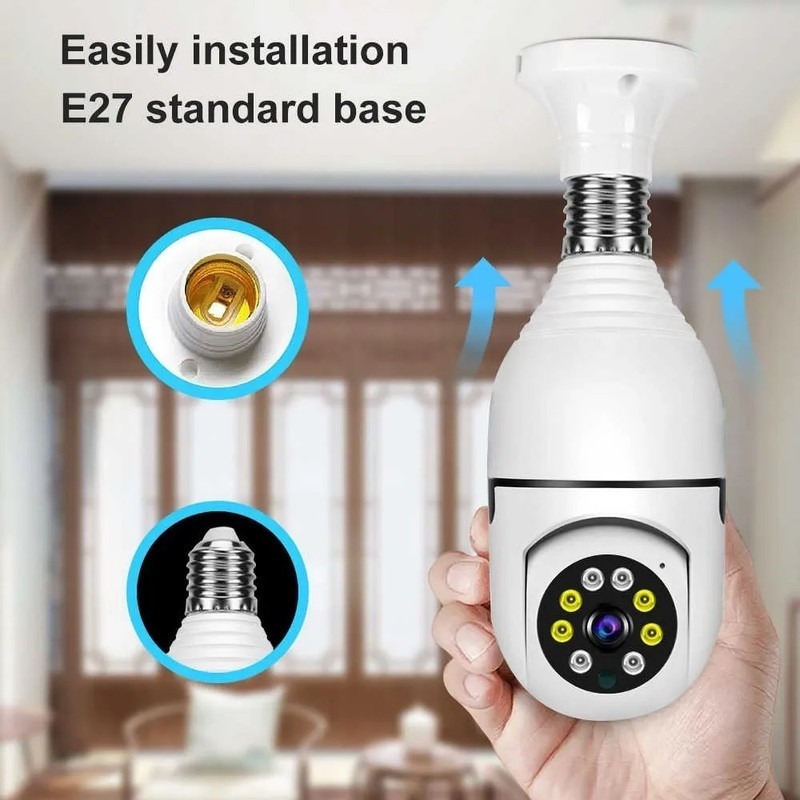 Camera Ip Segurança Lampada Yoosee Panoramica Espia Wifi1080 - Imagem 6