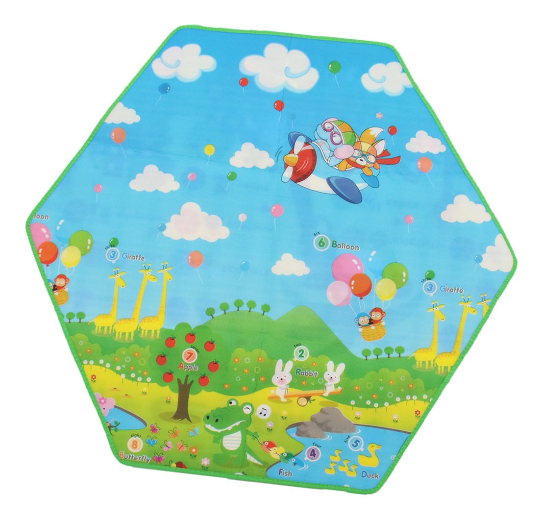 Crianças Bebê Hexagonal Desenho Rastejando Tapete Playmat - Imagem 7