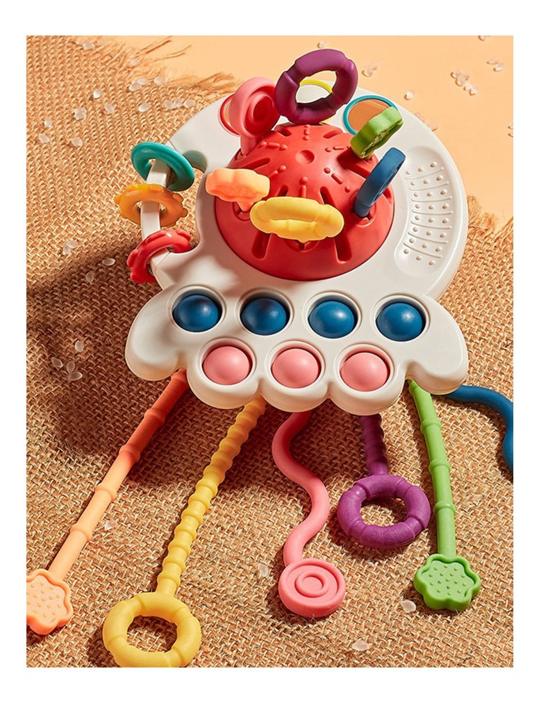 Brinquedo Sensorial Para Bebê Com Cordão De Mão Divertido 4 - Imagem 3