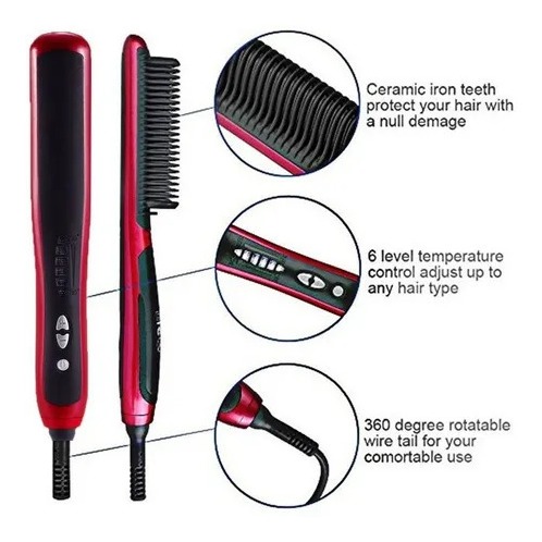Escova Anion Escova De Cabelo Chapinha Alisadora Basique Sle - Imagem 4