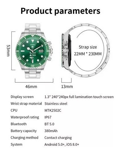 Relógio Inteligente Bluetooth Lokmat Aw12 Inoxidável - Imagem 33