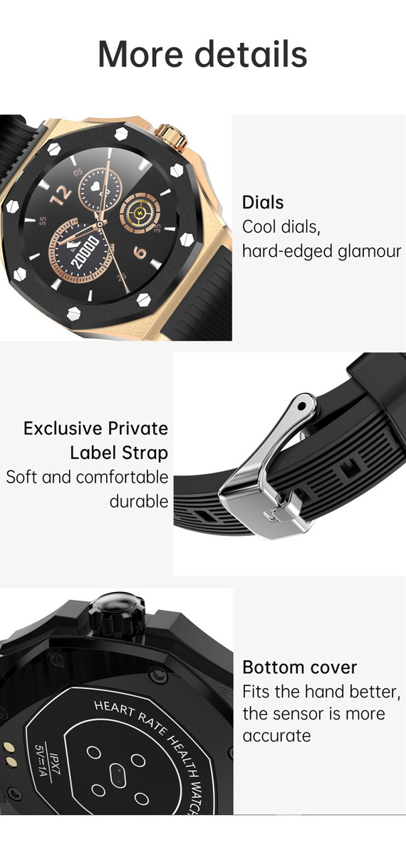 Smartwatch Relógio Kumi Gw20 Caixa Metal Ipx7 À Prova D'água - Imagem 5