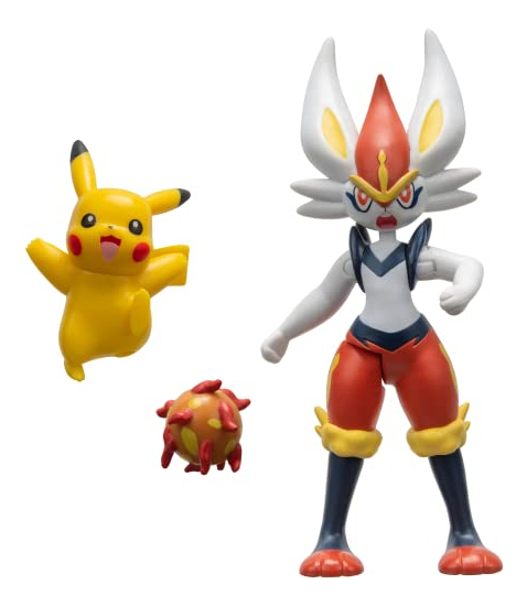 O Pacote Pokémon Battle Figure 2 Inclui Cinderace De 45 Pole - Imagem 2