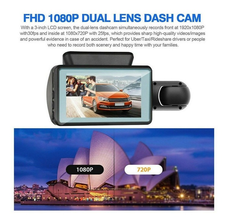 Monitor Câmera Automotivo Com Visão Noturna Hd 1080p - Imagem 4