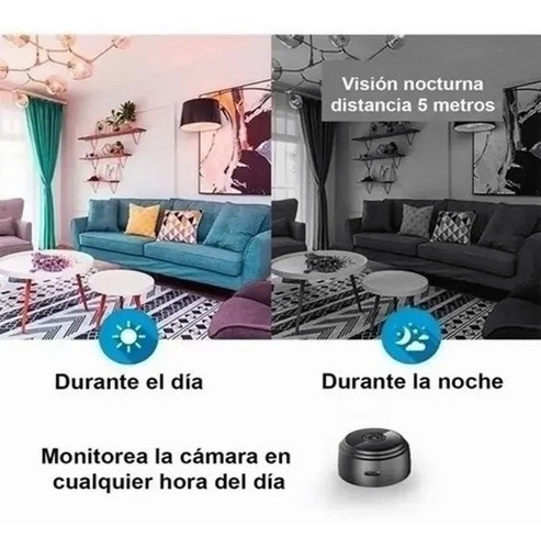 Mini Câmera Espiã Ip Wifi A9 Portátil Magnético 2 Peças - Imagem 7