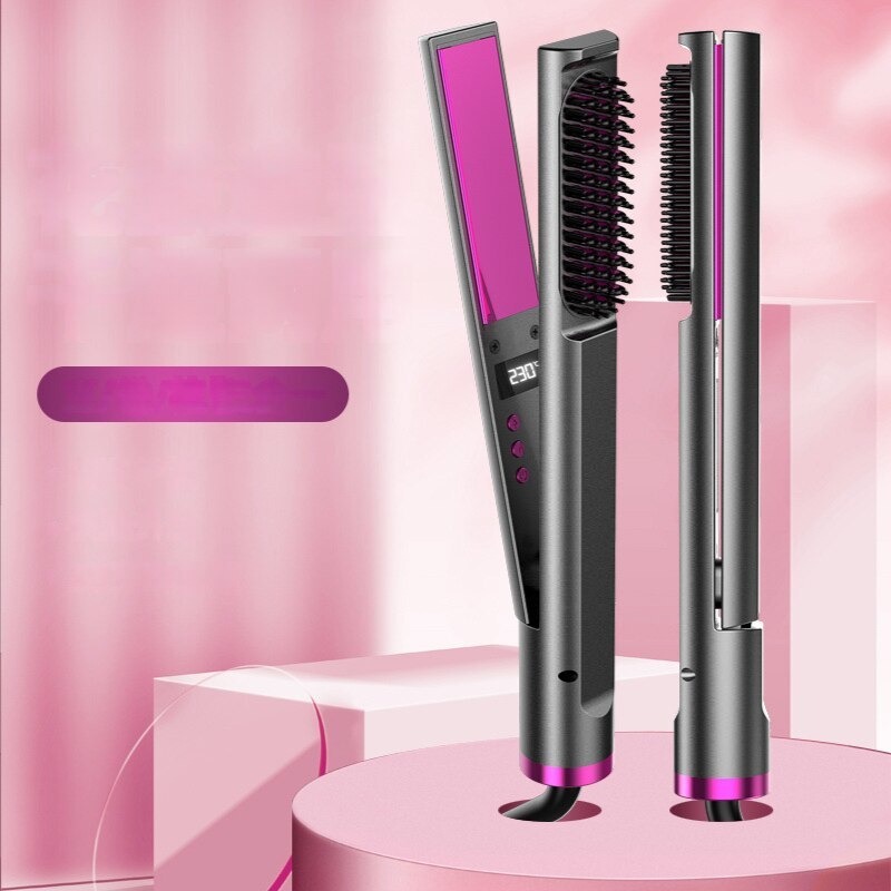 Escova De Alisamento De Cabelo Elétrica Profissional 3em1 - Imagem 3