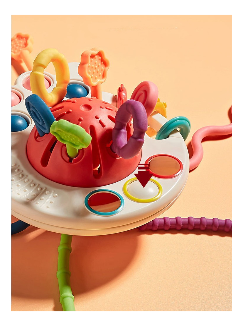 Brinquedo Montessori Sensorial Com Cordão De Mão De Treiname - Imagem 4