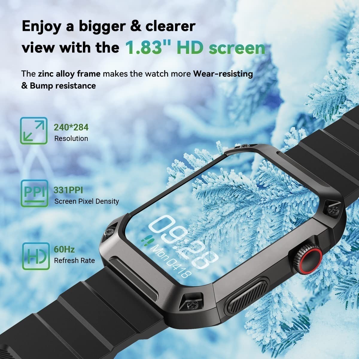 Smartwatch Militar Masculino (atender/ligar) - Imagem 24
