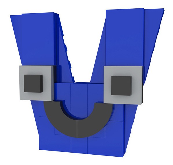 Conjunto De Blocos De Construção Alphabet Lore, A-m/n-z, Abc - Imagem 13