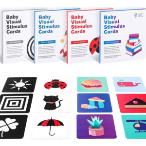 Cartas Brinquedo Montessori Alto Contraste P/ Bebê Estímulo