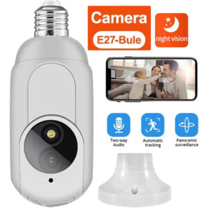 Câmera De Visão Noturna E27 Bulb, Monitor De Segurança Color