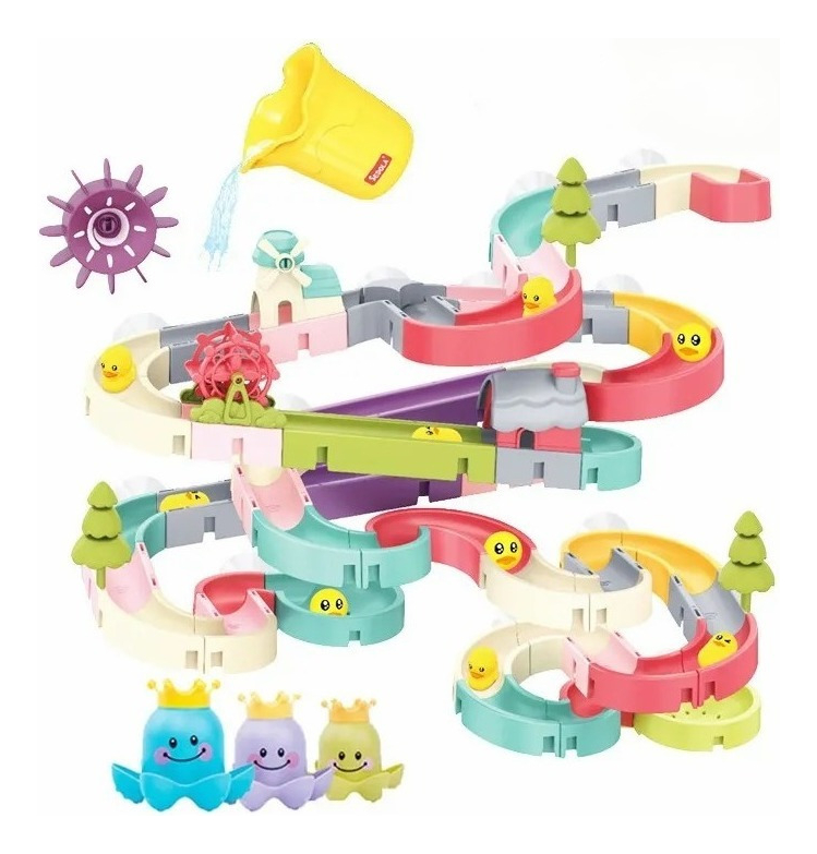 Brinquedos De Banho De Bebê Diy Corrida De Corrida De Mármor
