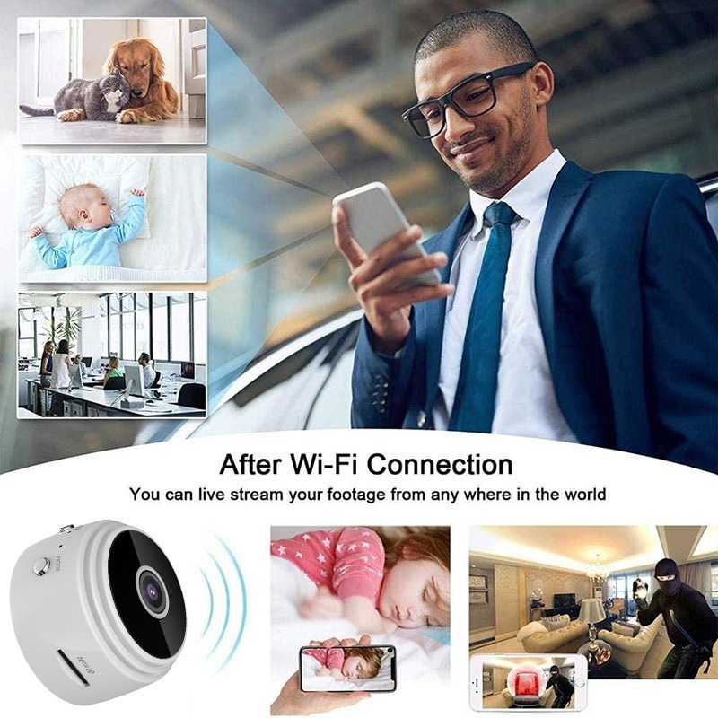 Mini Câmera Espiã A9 Gravador Voz Wifi Ip - Imagem 4