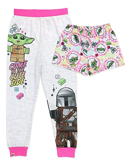 Pijama Feminino Lego Star Wars Grogu Baby Yoda De 2 Peças