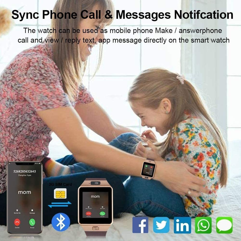 Multifunction Wrist Smart Phone Watch Sports Fitness Tracker - Imagem 4