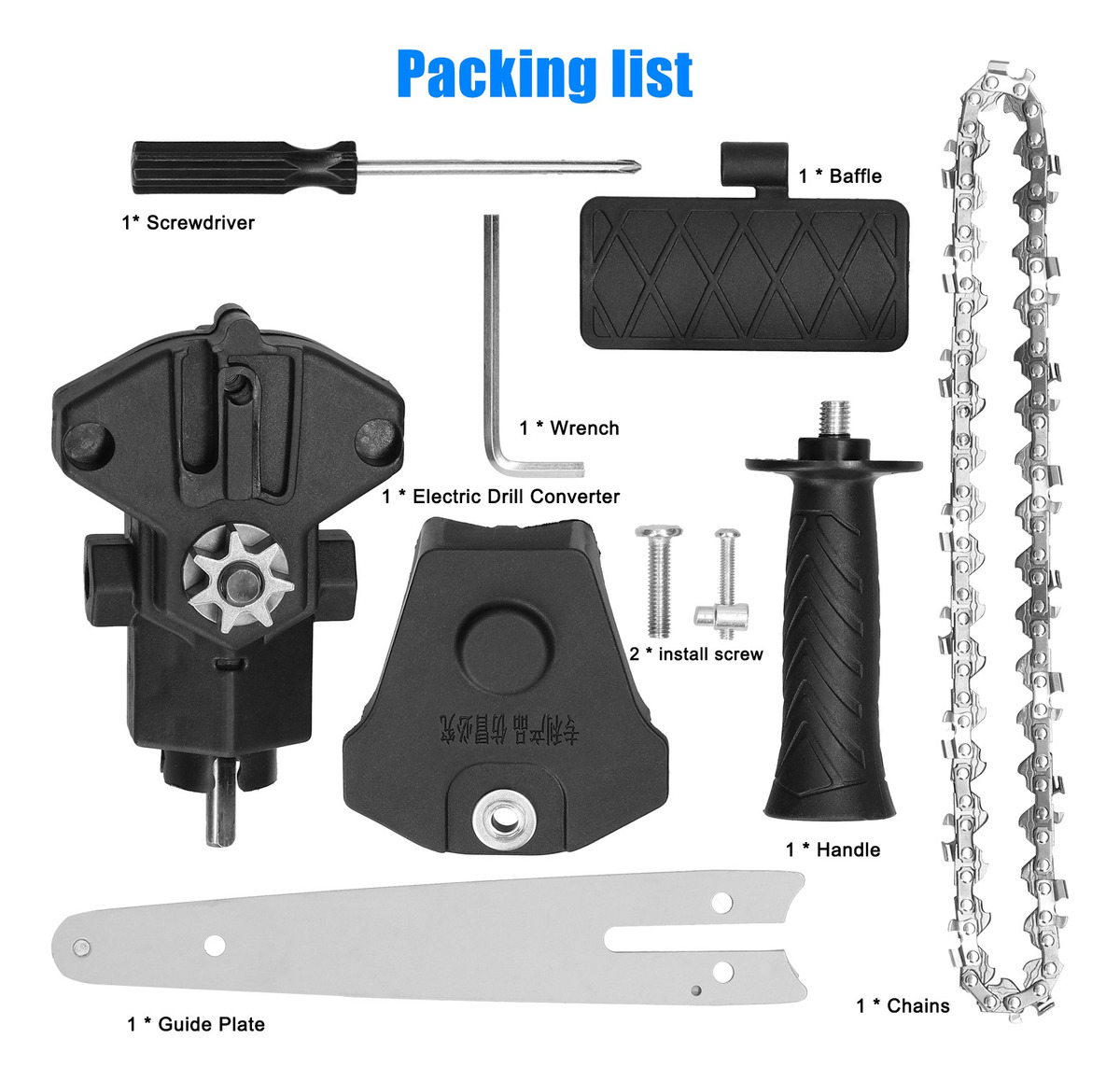 Conjunto Elétrico De 6 Ferramentas Para Motosserras Para Cor - Imagem 6