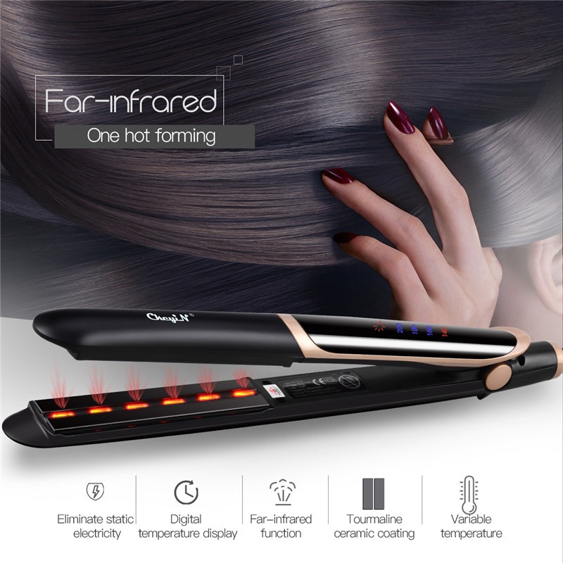 Prancha Cabelo Alisadora Infrared Cerâmica Anion Professi - Imagem 5
