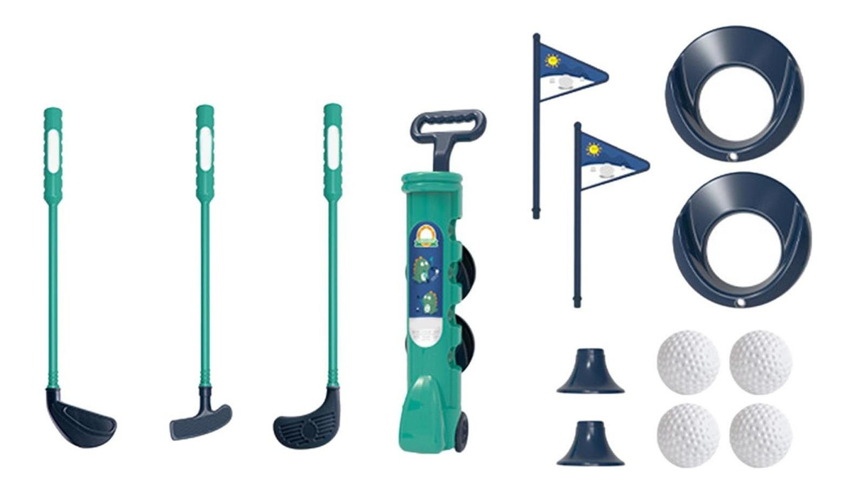 Conjunto De Jogos De Bola De Golfe Para Meninos E Verde - Imagem 2