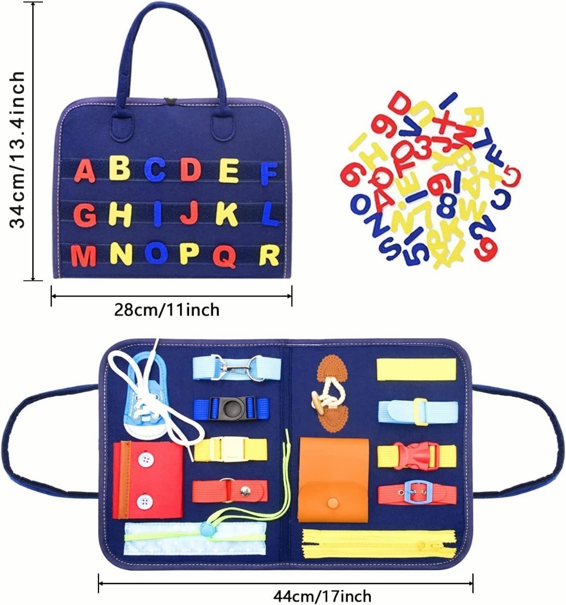 Montessori Mochila De Aprendizagem Com Fivelas - Imagem 2