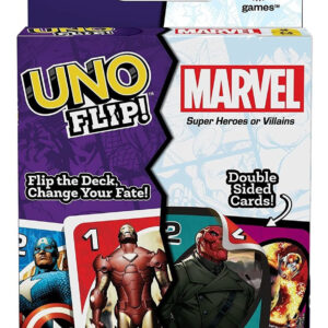 Jogo De Cartas Uno Flip Marvel Com 112 Cartões Presente Kid