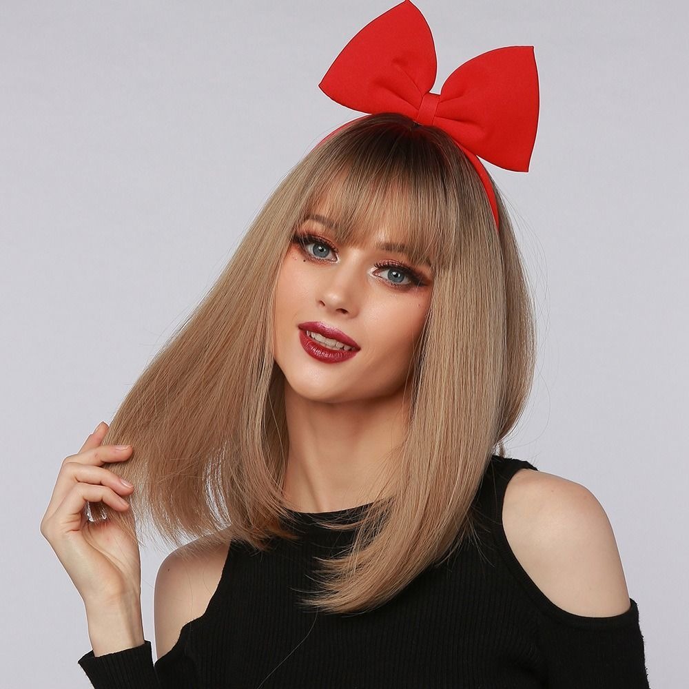 Cabelo Loiro Curto Perucas De Cabelo Curto Cabelo Liso Peruc - Imagem 19