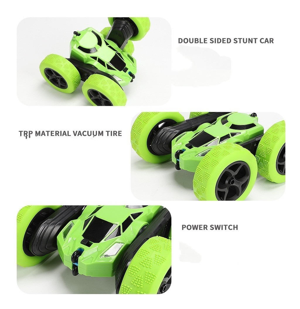 Carro De Controle Remoto Crianças Brinquedos Meninos Verde - Imagem 2