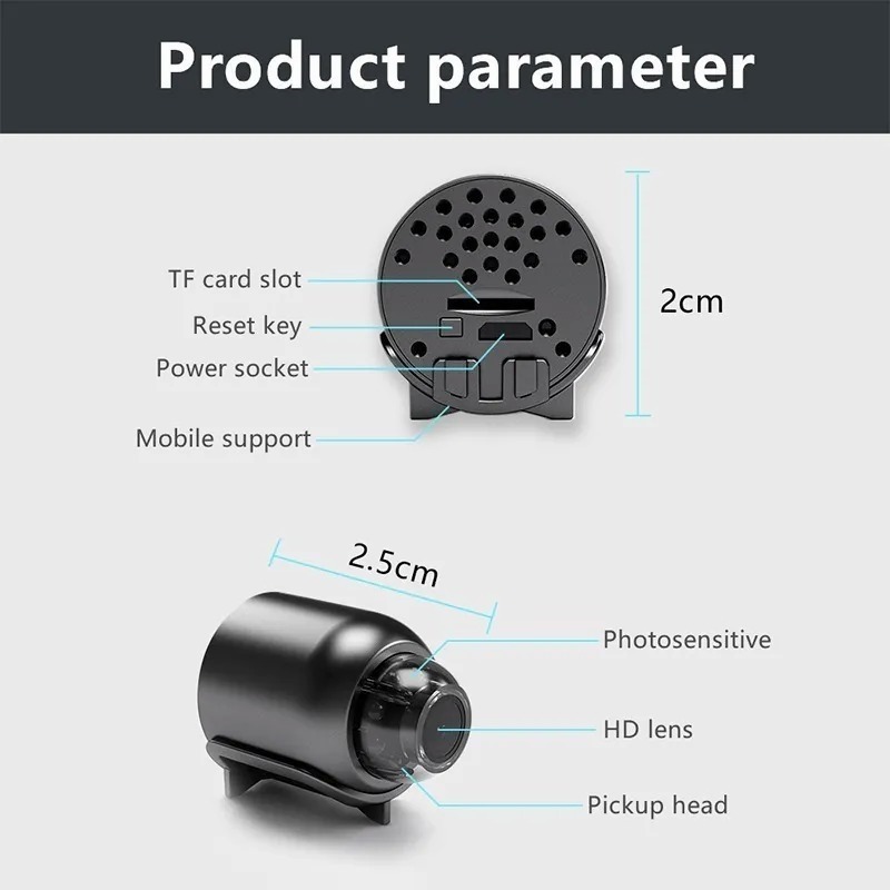 Mini Câmera Wifi Pode Ser Transportada Por Aplicativo Móvel - Imagem 10