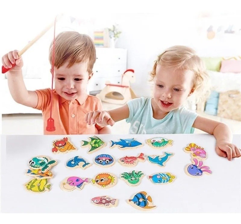 31 Peças De Brinquedos Magnéticos De Pesca/jogos Infantis - Imagem 4
