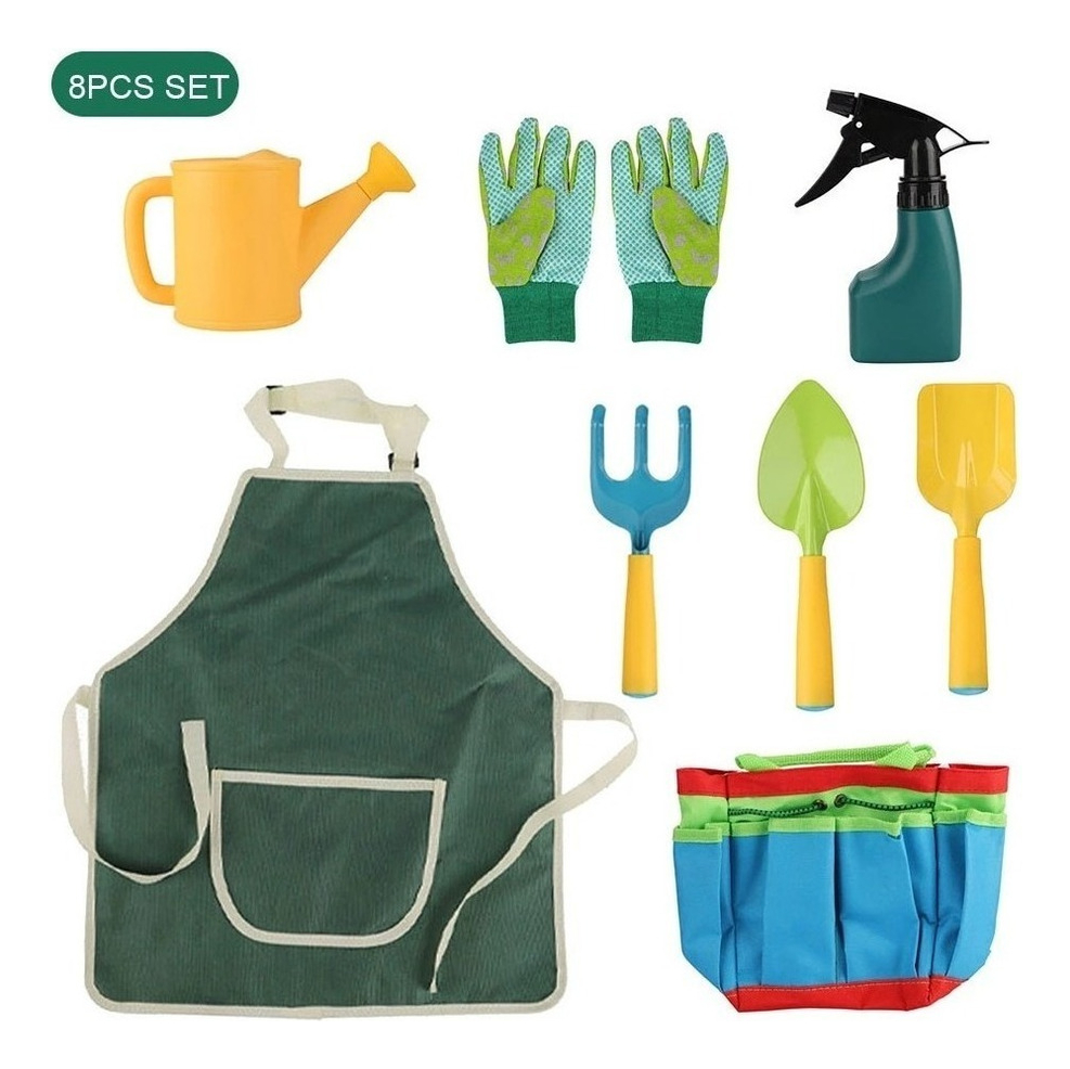 Conjunto De 8 Peças De Ferramentas De Jardinagem Infantil De - Imagem 2