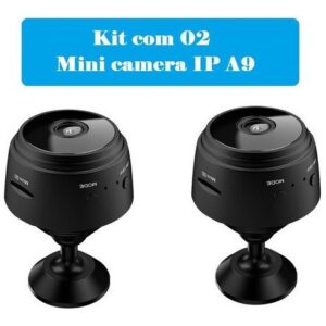 Mini Camera Ip Espiã Wifi A9 Magnética Bateria Portatil 2pcs