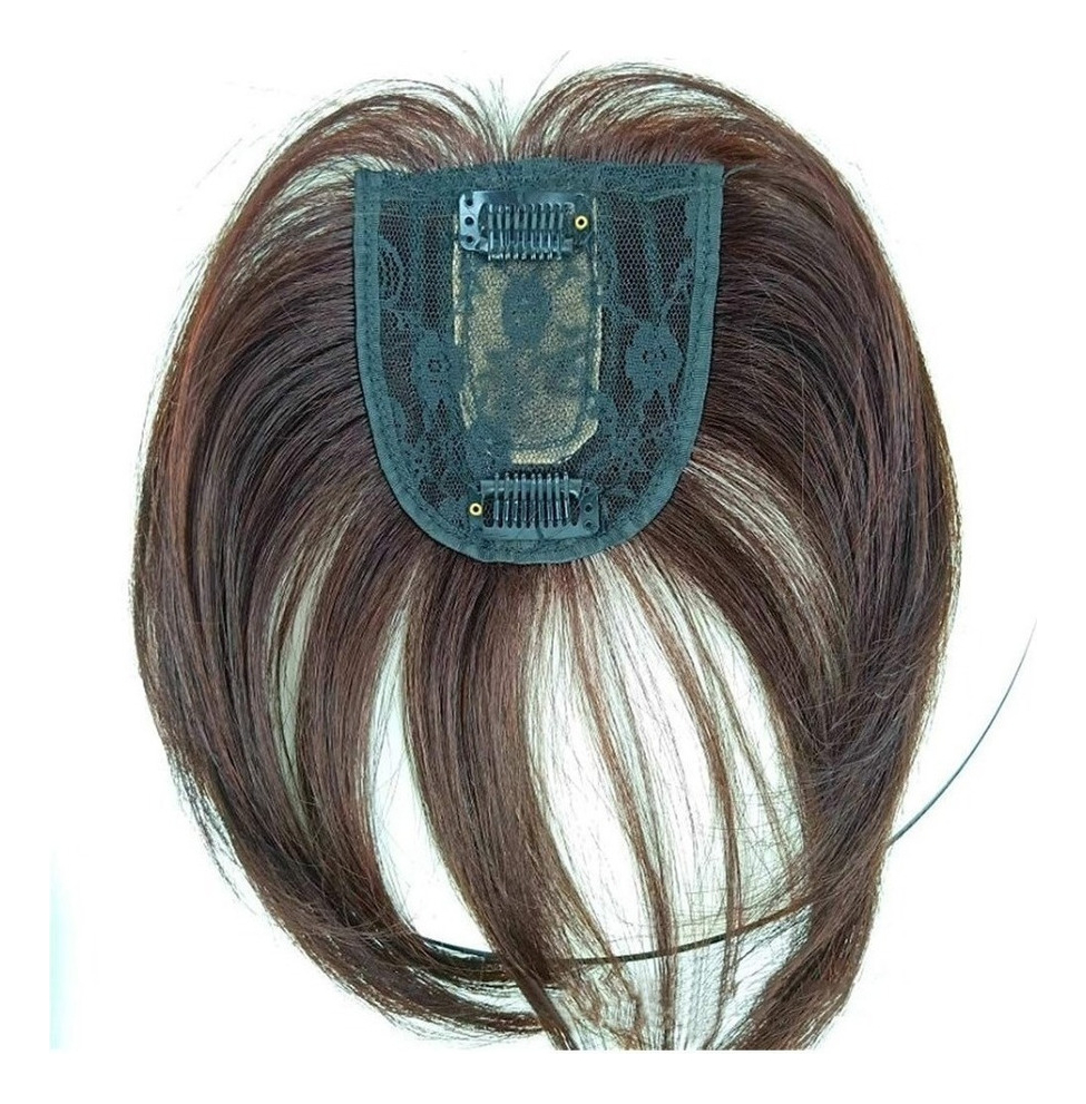 Peruca De Cabelo Humano Topper, Moldada Na Frente E - Imagem 12