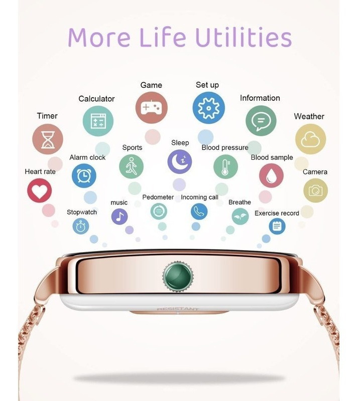 Smartwatch Impermeável Para Mulheres - Imagem 5