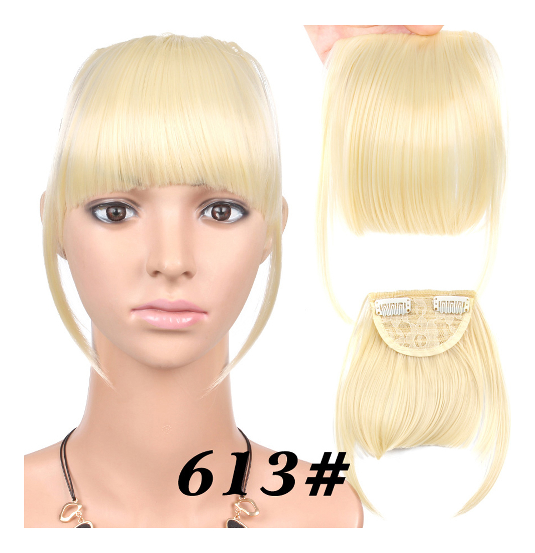Peruca French Air Bangs, Cabelo Falso Invisível, Natural, Me - Imagem 27